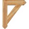 Ekena Millwork Traditional Arts and Crafts Rough Sawn Bracket w/ Offset Brace, Western Red Cedar, 8"W x 30"D x 36"H BKT0806X30X36TRA03RWR - alternate 4